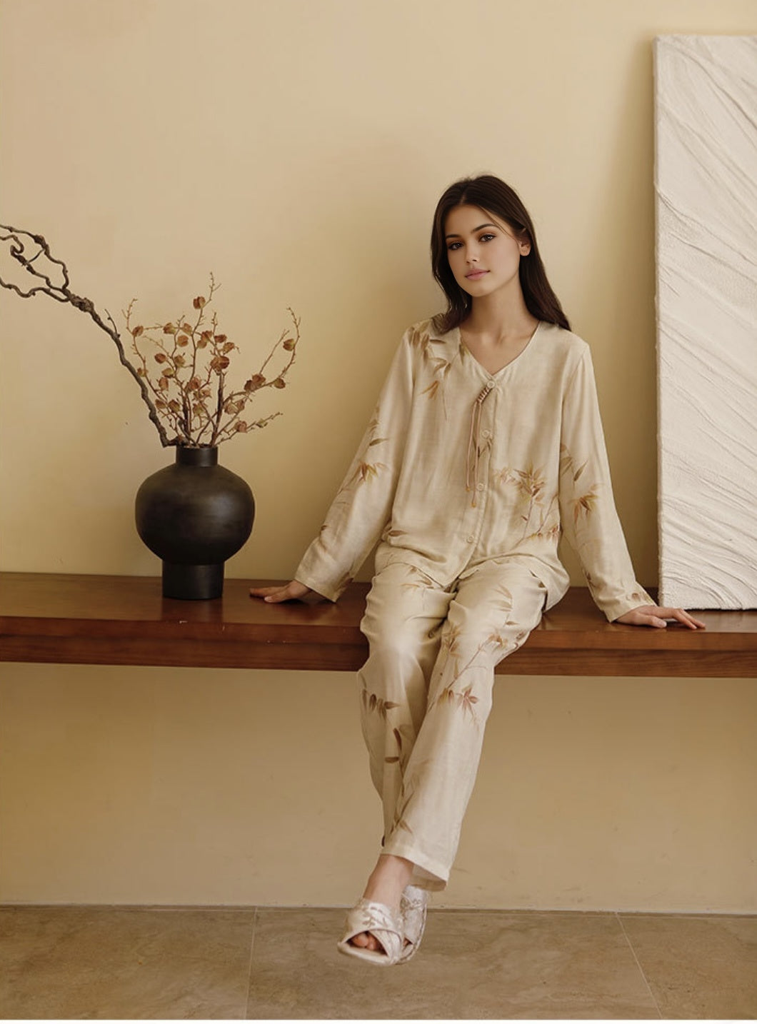 Loungewear Made of Double-Layer Bamboo Fiber Gauze