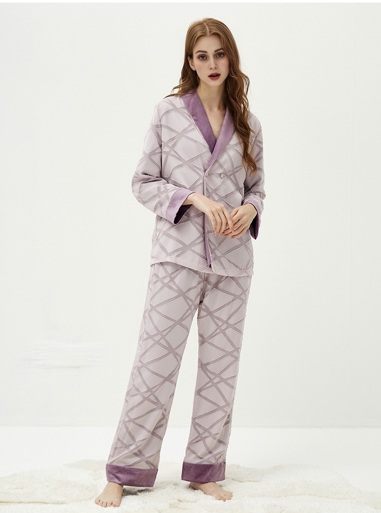 New fleece-lined thickened pajamas