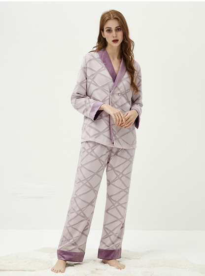 New fleece-lined thickened pajamas