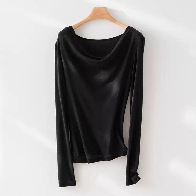 Skin-Soft TENCEL™ & Wool Blend Top – Lightweight Early-Fall Layer