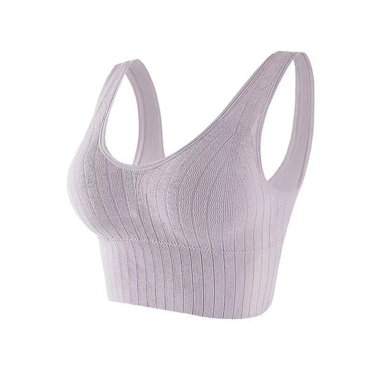 202408Base layer anti-slip camisole with push-up effect, wireless design, and removable padding