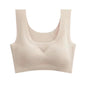 202408One-piece seamless natural feel bra wireless support, suitable for sports and sleep