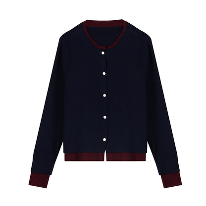Color-block wool sweater