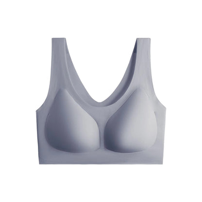 202408New Version  seamless sports bra, wrap design, wireless  anti-slip, push-up effect