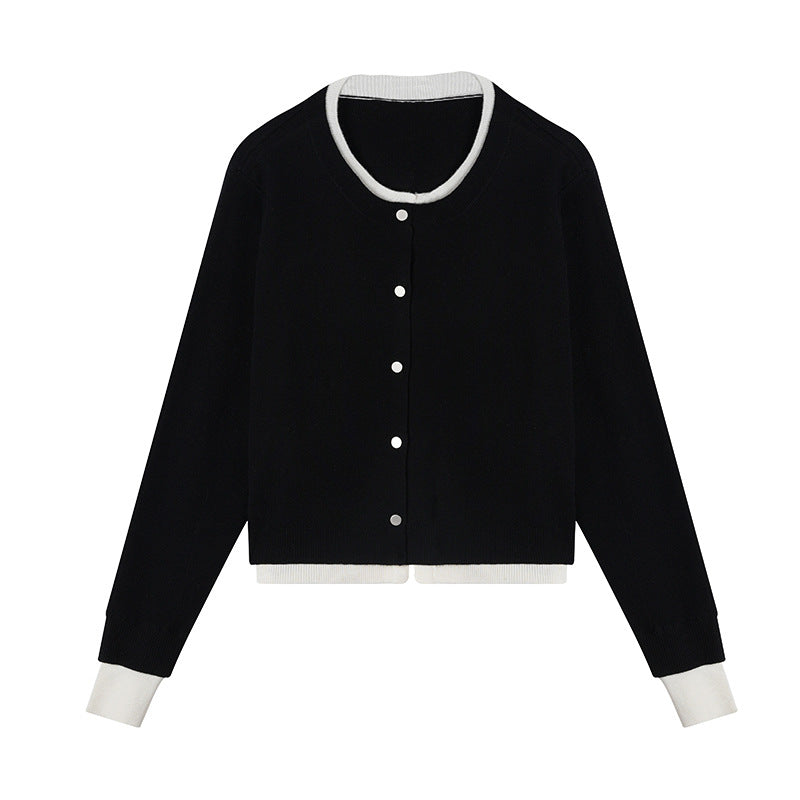 Color-block wool sweater