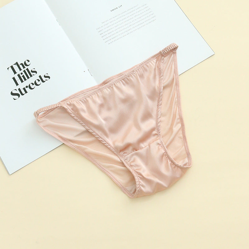 Mulberry Silk Comfortable and Breathable Low-Rise Underwear  Highly Elastic.