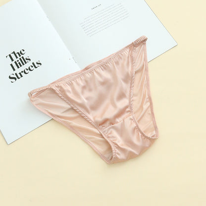 Mulberry Silk Comfortable and Breathable Low-Rise Underwear  Highly Elastic.