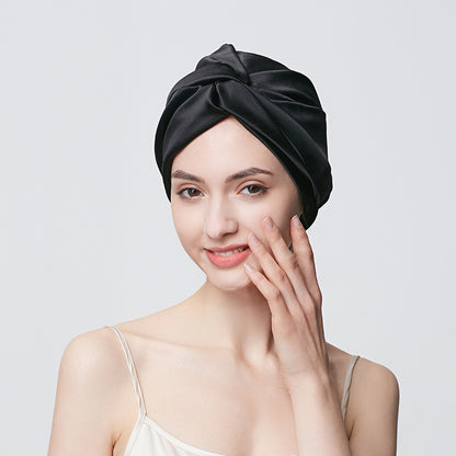 Anti-hair drop 100% mulberry silk multi-color shower cap