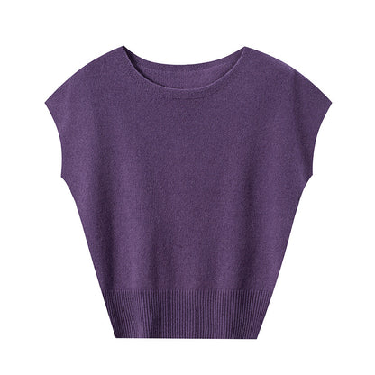 Seamless 100% Pure Wool Dropped Shoulder Sweater, Made from a Single Piece of Fabric 108