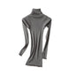 2024.1011 Mulberry Silk Turtleneck Slim-Fit Thermal Base Layer for Autumn