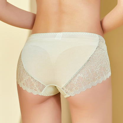 Spring/Summer 100%Silk Panties for Women - Lace, Sexy, and Sheer Underwear01