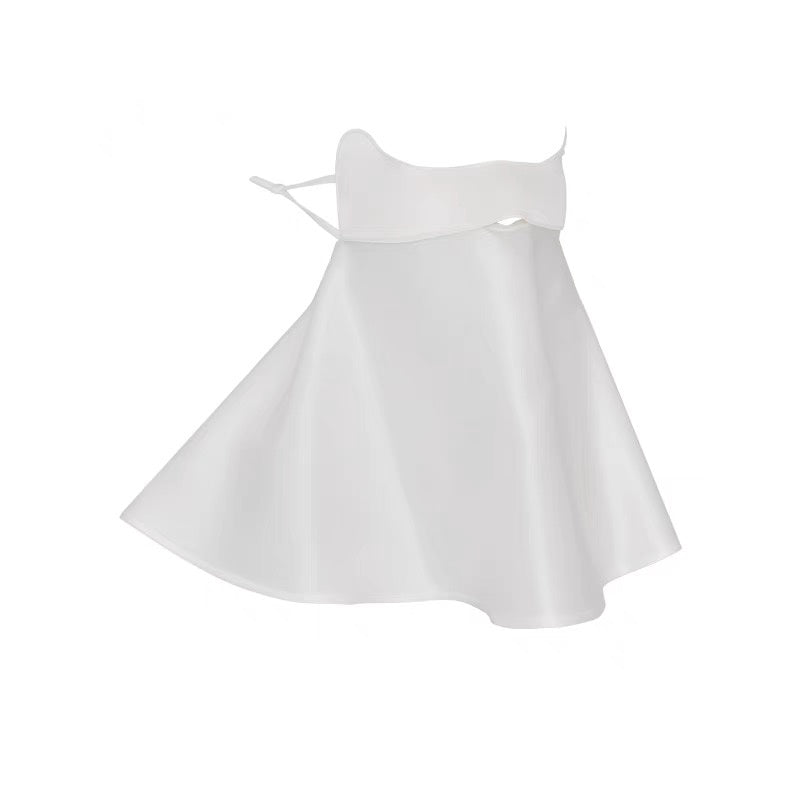 Half-face Sun Protection Mask with Neck Coverage, 3D Sunshade Dustproof Breathable Silk Mask for Women, Summer Anti-dust and Sandproof Mask