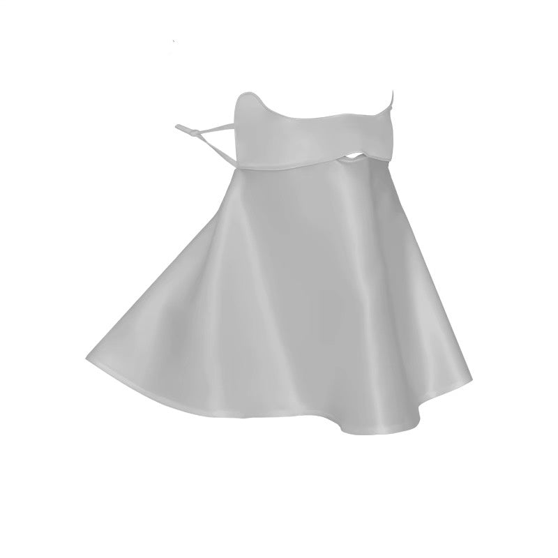 Half-face Sun Protection Mask with Neck Coverage, 3D Sunshade Dustproof Breathable Silk Mask for Women, Summer Anti-dust and Sandproof Mask