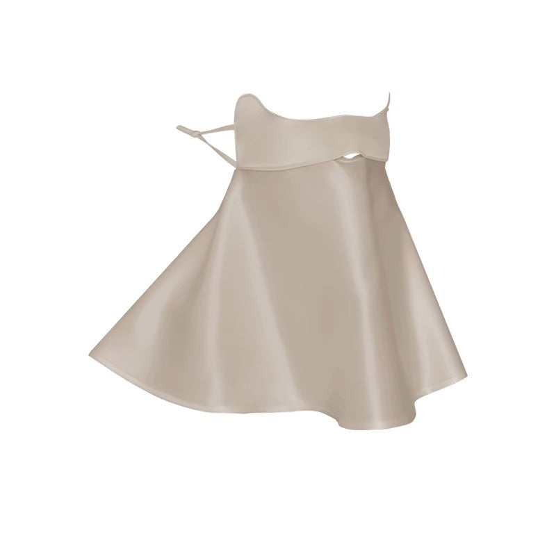 Half-face Sun Protection Mask with Neck Coverage, 3D Sunshade Dustproof Breathable Silk Mask for Women, Summer Anti-dust and Sandproof Mask