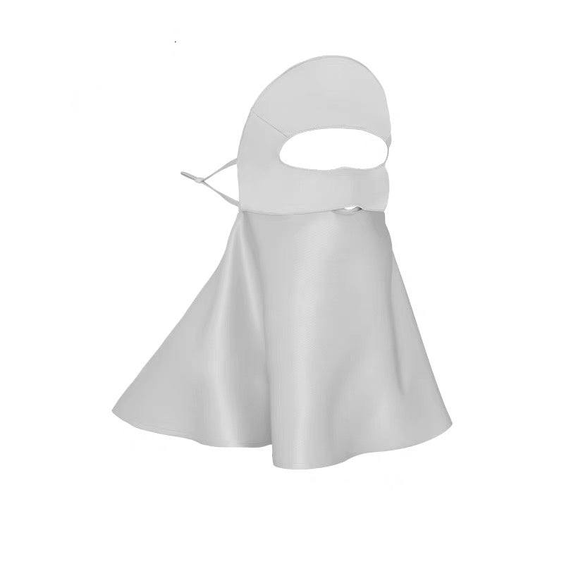 Half-face Sun Protection Mask with Neck Coverage, 3D Sunshade Dustproof Breathable Silk Mask for Women, Summer Anti-dust and Sandproof Mask
