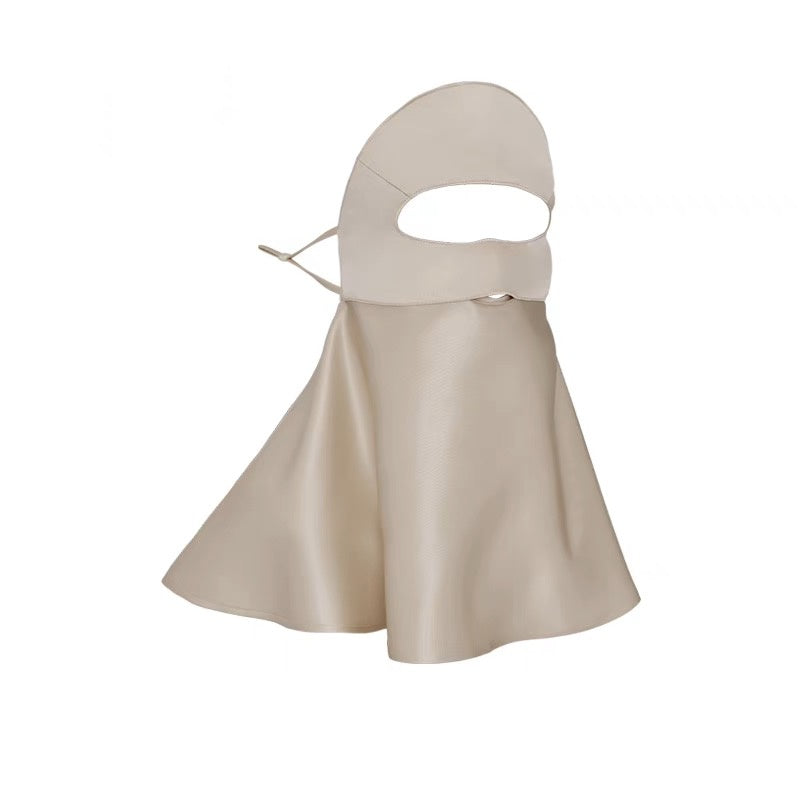 Half-face Sun Protection Mask with Neck Coverage, 3D Sunshade Dustproof Breathable Silk Mask for Women, Summer Anti-dust and Sandproof Mask