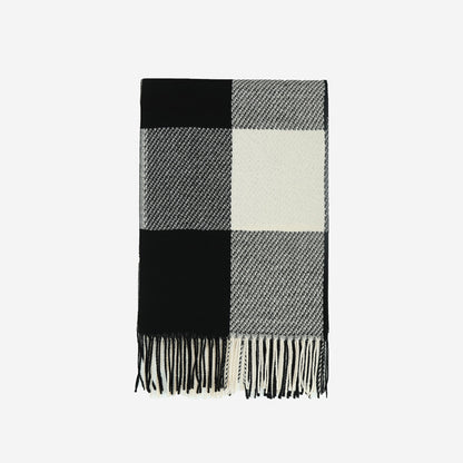 Premium Plaid Scarf - Faux Cashmere