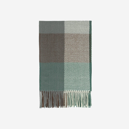 Premium Plaid Scarf - Faux Cashmere