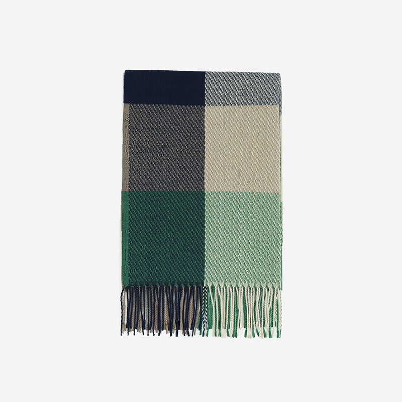 Premium Plaid Scarf - Faux Cashmere