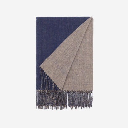 Double-Sided Two-Tone Scarf Shawl