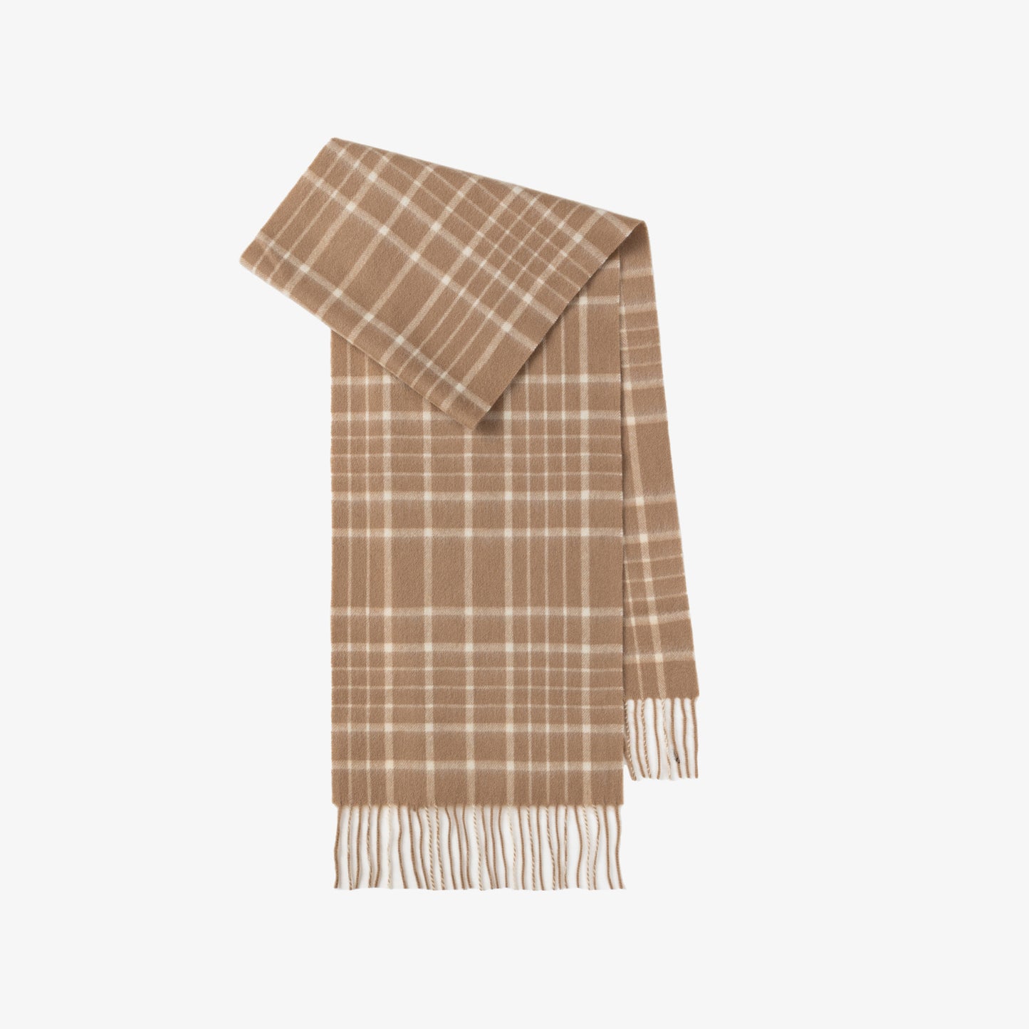 100% Wool Scarf - Premium Minimalist Plaid Design