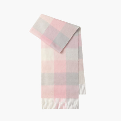 New Color Wool Scarf - Premium Minimalist Plaid Design