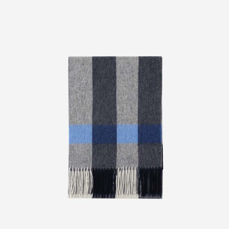 New Color Wool Scarf - Premium Minimalist Plaid Design