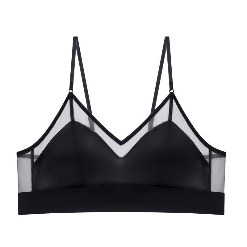 French Seamless Summer Thin Mulberry Silk Bra—08