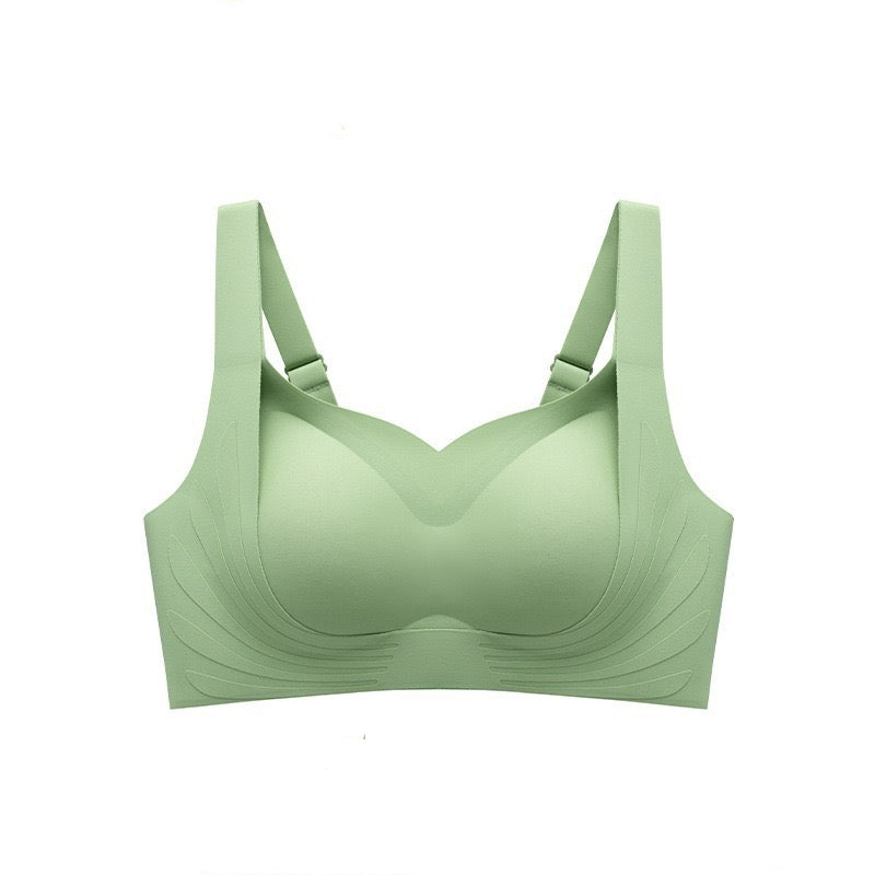 Minimizing Gathering Bra Adjustable Design for Full Bust, Side Support Enhanced Shape