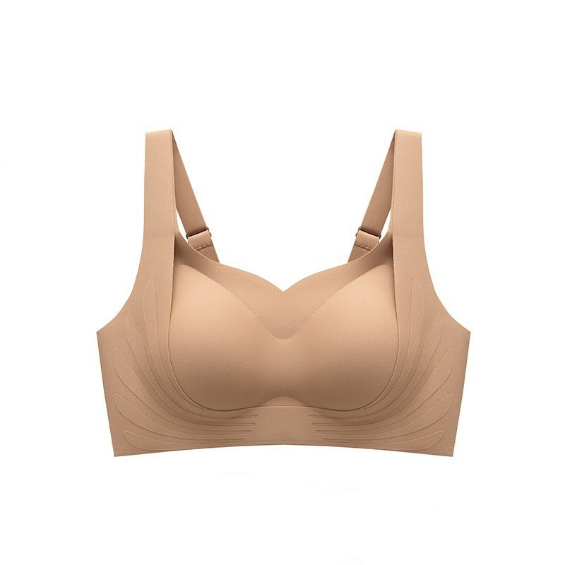 Minimizing Gathering Bra Adjustable Design for Full Bust, Side Support Enhanced Shape