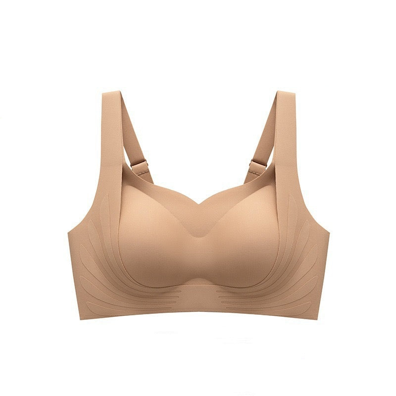 Minimizing Gathering Bra Adjustable Design for Full Bust, Side Support Enhanced Shape