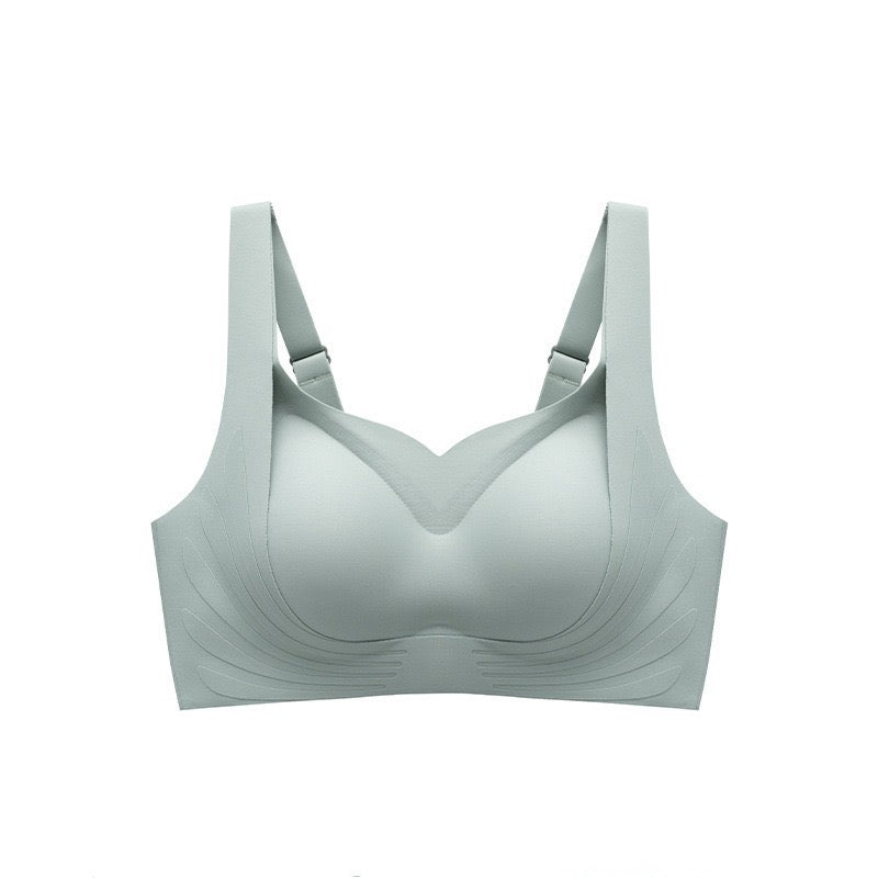 Minimizing Gathering Bra Adjustable Design for Full Bust, Side Support Enhanced Shape