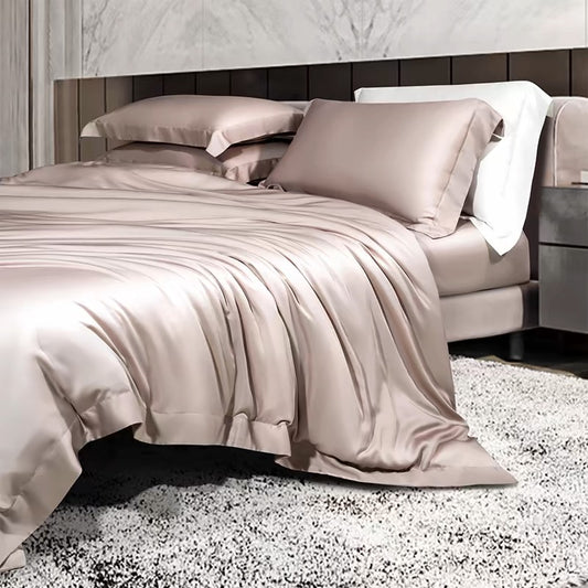 High-end 100-thread count double-sided orchid silky four-piece set