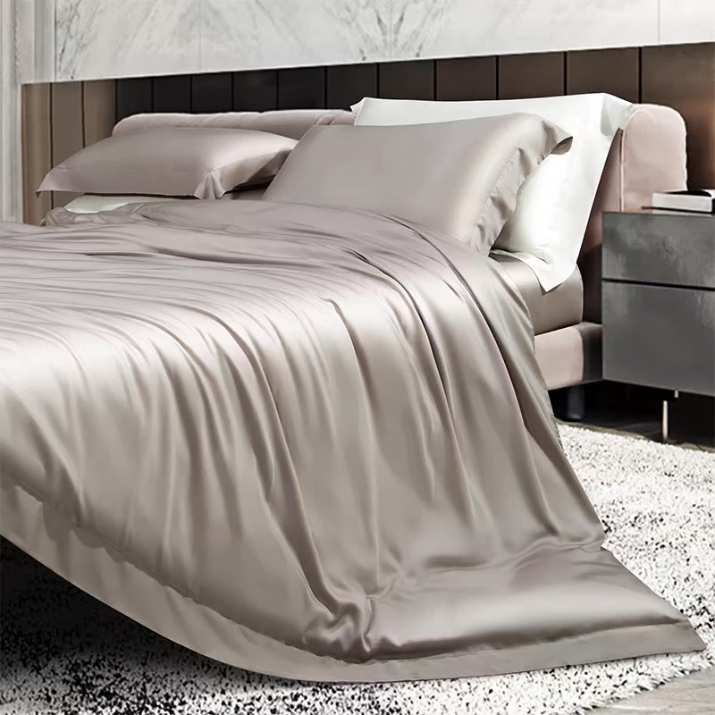 High-end 100-thread count double-sided orchid silky four-piece set