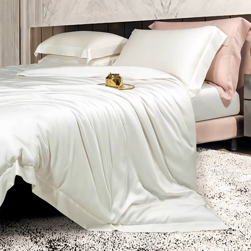 High-end 100-thread count double-sided orchid silky four-piece set