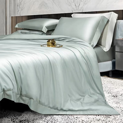 High-end 100-thread count double-sided orchid silky four-piece set