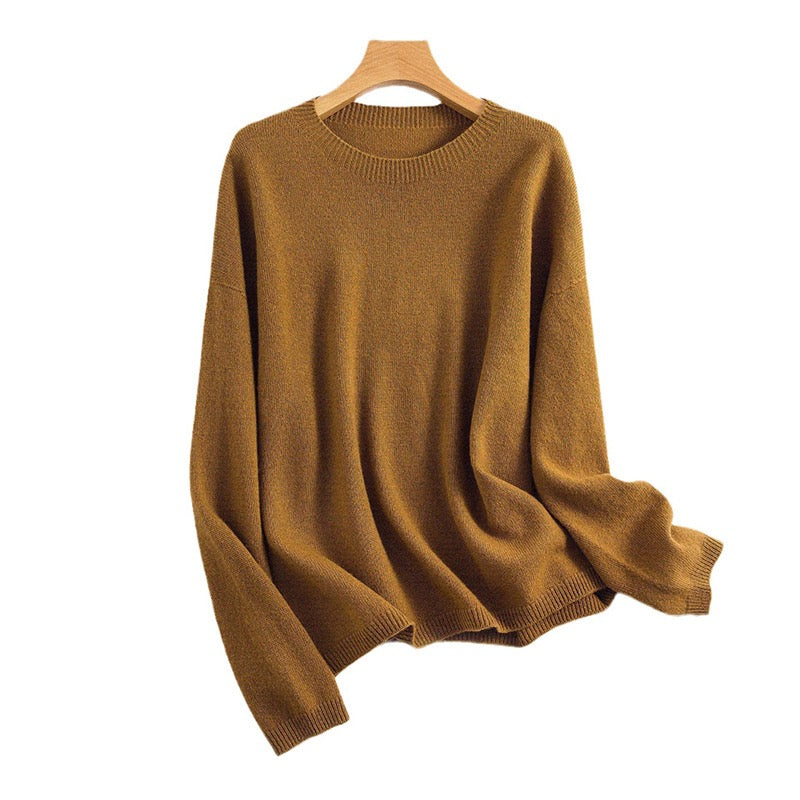 Seamless Woolen Sweater - Women’s 100% Pure Wool Base Layer Knitwear
