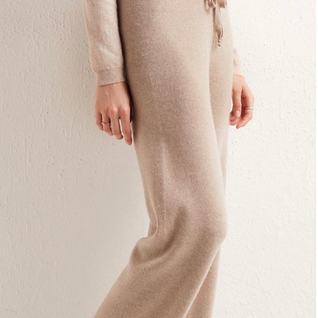 2024 NEW Cashmere Wide-Leg Pants - Thickened Knitted Woolen Trousers