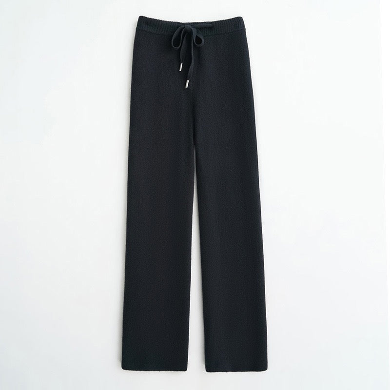 2024 NEW Cashmere Wide-Leg Pants - Thickened Knitted Woolen Trousers