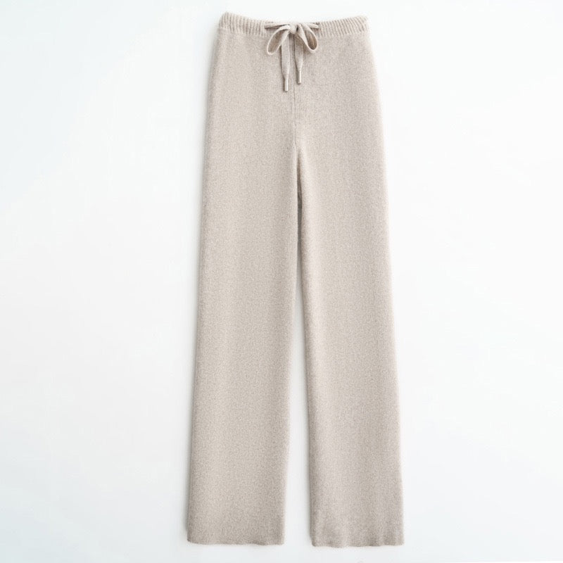 2024 NEW Cashmere Wide-Leg Pants - Thickened Knitted Woolen Trousers