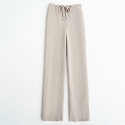 2024 NEW Cashmere Wide-Leg Pants - Thickened Knitted Woolen Trousers