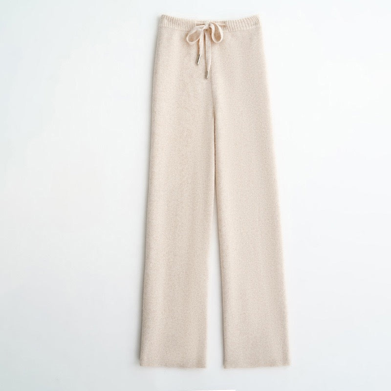 2024 NEW Cashmere Wide-Leg Pants - Thickened Knitted Woolen Trousers