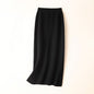 2024 NEW Pure Cashmere Mid-Length High-Waisted Knitted Versatile Pencil Skirt