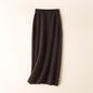 2024 NEW Pure Cashmere Mid-Length High-Waisted Knitted Versatile Pencil Skirt