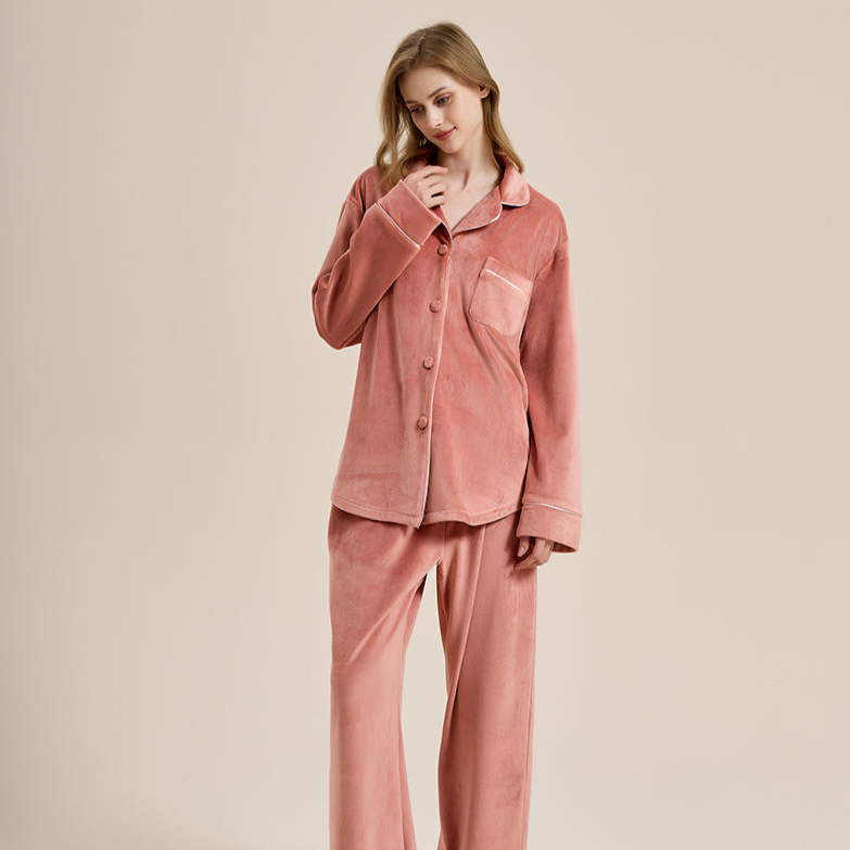 Velvet pajamas women's sale