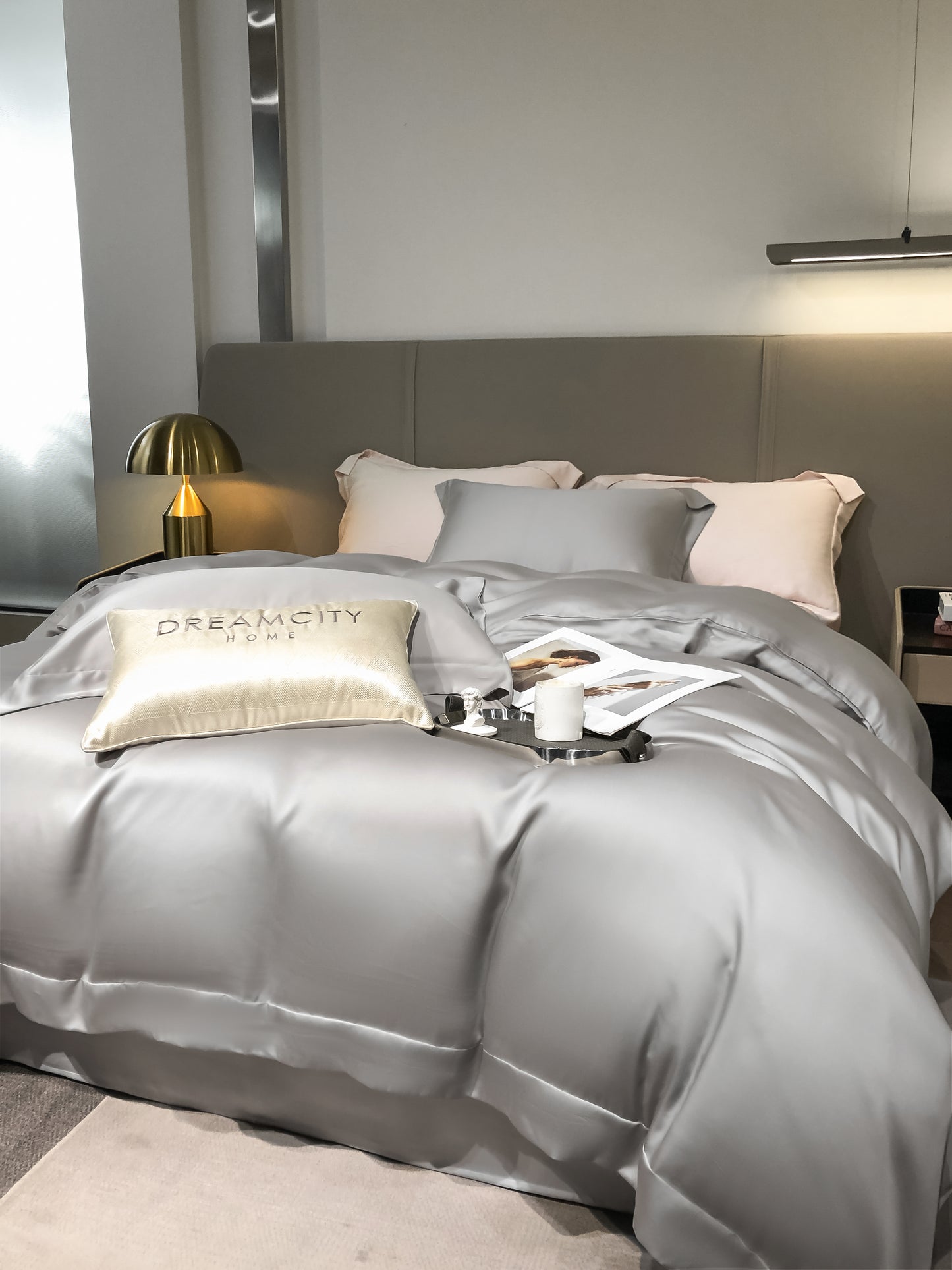 100% Tencel soft and skin-friendly four-piece bed set 06